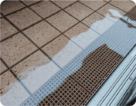 排水不良や水たまり